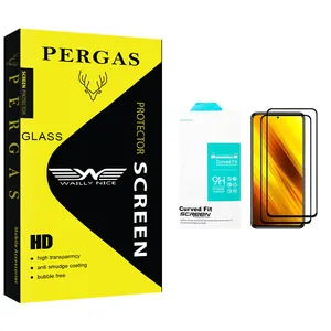 Waily Nice Pergas Glass Screen Protector For Xiaomi Xiami Redmi Poco X3 Pack Of 2