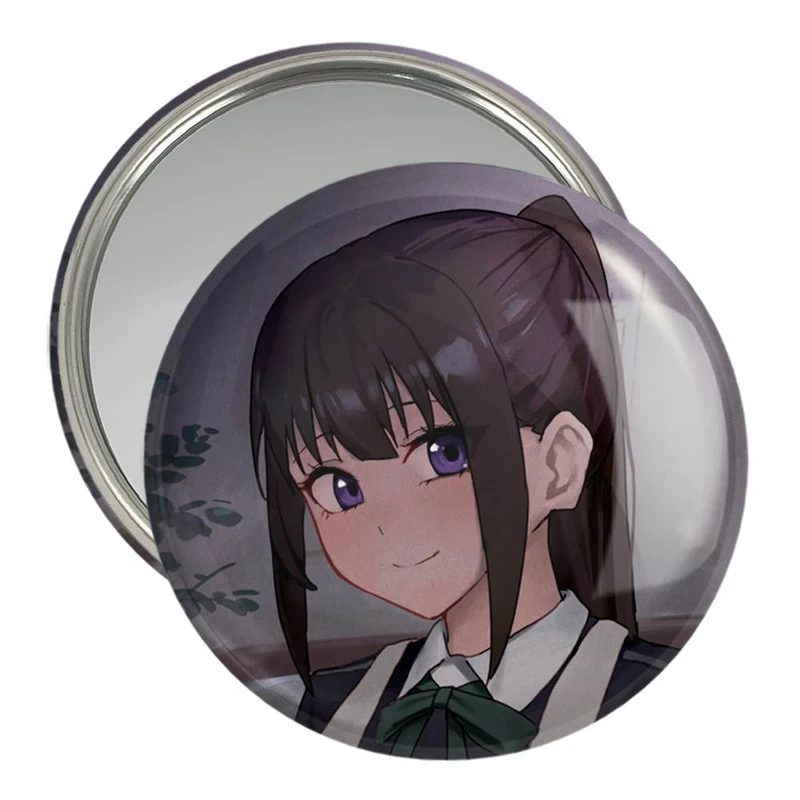 آینه جیبی خندالو مدل چیساتو و تاکینا انیمه لیکوریس ریکویل کد 23039