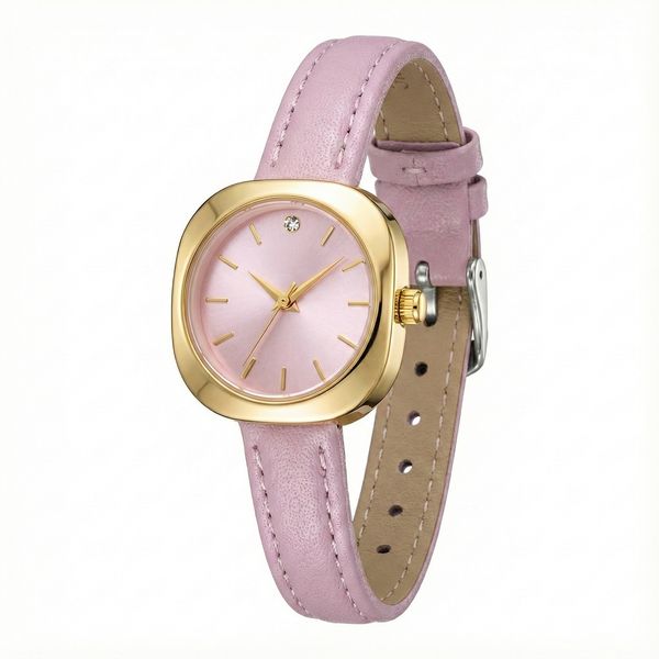 ساعت مچی عقربه‌ای کوارتز زنانه مدل کلاسیک لوکس بند چرم کد C1