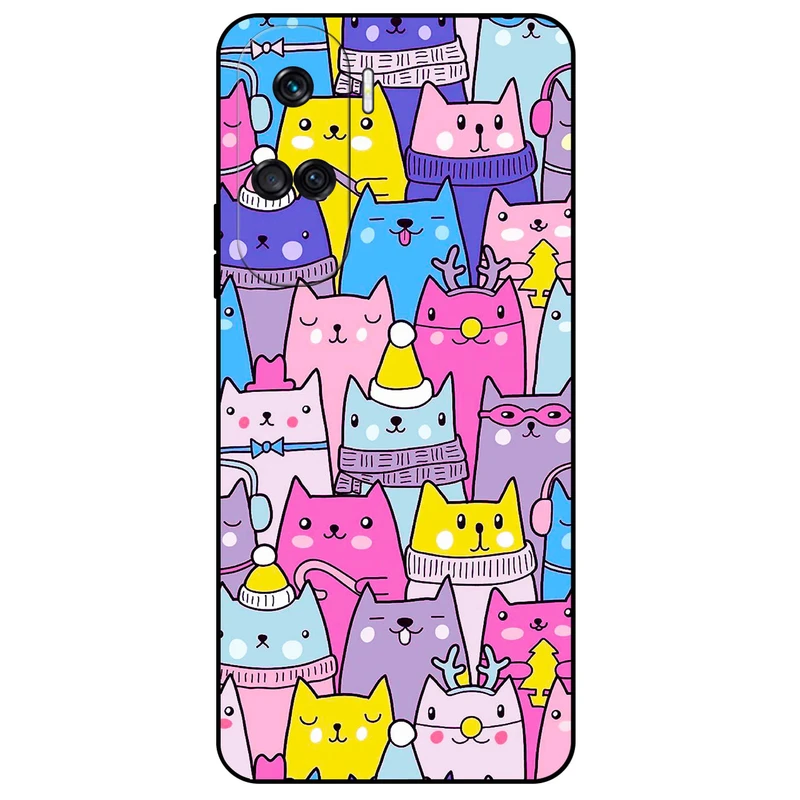 کاور مگافون طرح گربه مدل 8065 مناسب برای گوشی موبایل آنر 90 Lite
