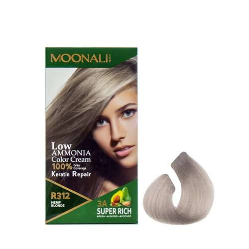 کیت رنگ مو مونالی اسکای شماره R312 حجم 100 میلی لیتر رنگ بلوند کنفی