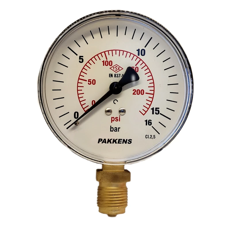 گیج فشار پکنز مدل 16bar-10cm