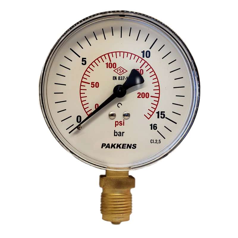 گیج فشار پکنز مدل 16bar-10cm