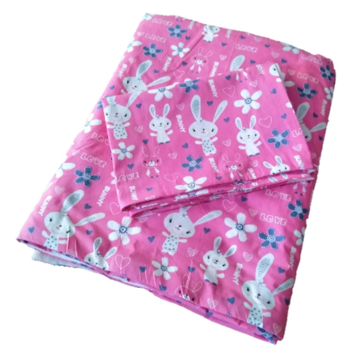 سرویس ملحفه 2 تکه نوزادی طرح rabbit