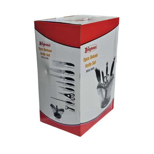 سرویس چاقو اشپزخانه 8 پارچه برایتون مدل 3008 سرویس چاقو اشپزخانه 8 پارچه برایتون مدل 3008
