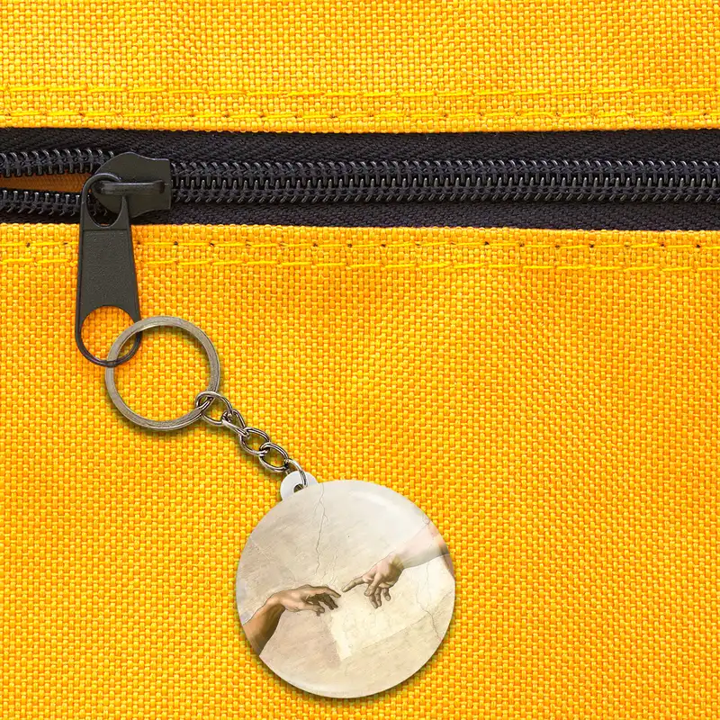 جاکلیدی خندالو مدل نقاشی آفرینش آدم اثر میکل آنژ کد 23356