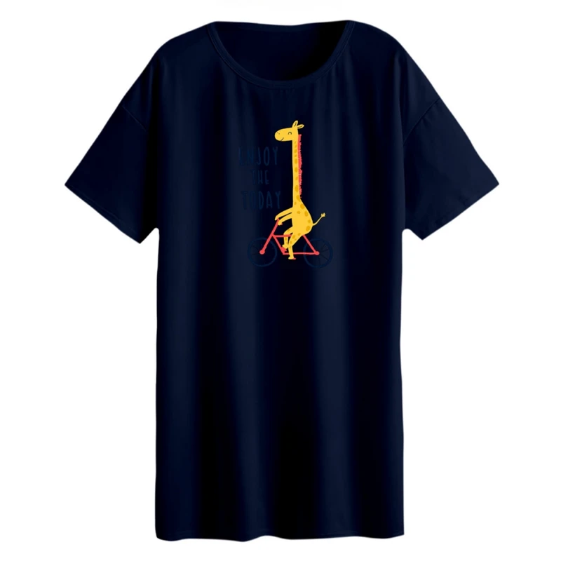 تی شرت لانگ آستین کوتاه زنانه مدل زرافه کد 4