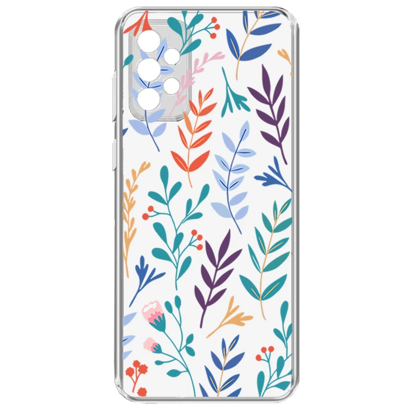 کاور طرح Tiny Leaves مناسب برای گوشی موبایل سامسونگ Galaxy A32- 5G