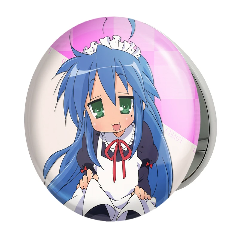 آینه جیبی خندالو طرح ایزومی انیمه ستاره خوش شانس Lucky Star مدل تاشو کد 23598 