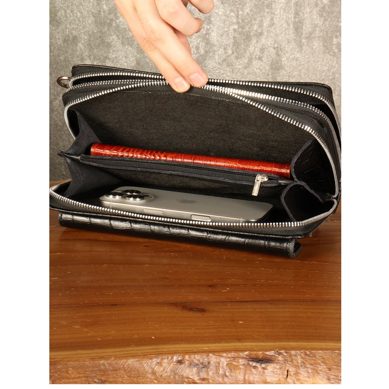 عکس شماره 8 : کیف دستی بیورا مدل چرم طبیعی کروکودیلی pa05