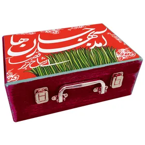  جعبه هدیه چوبی مدل چمدان بهاری کد WS646