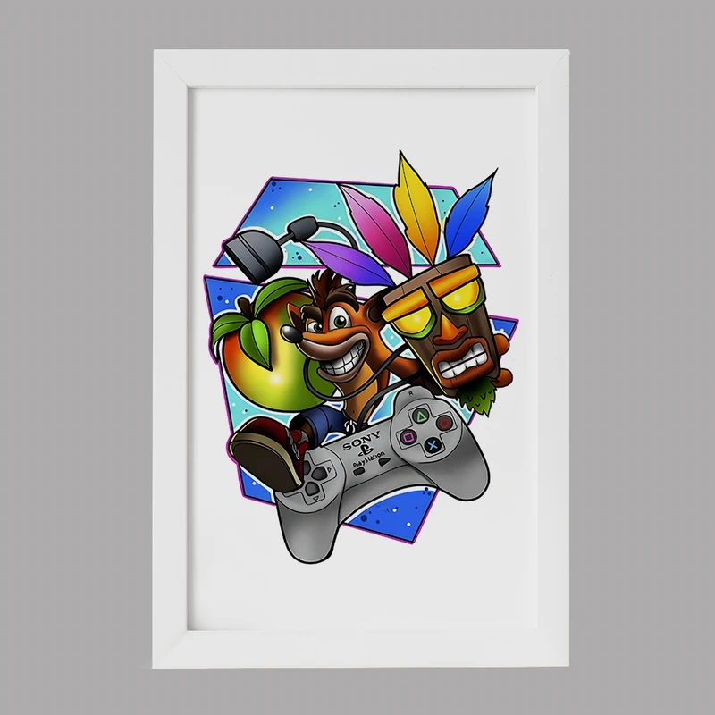 تابلو خندالو مدل گیمر کد F4296