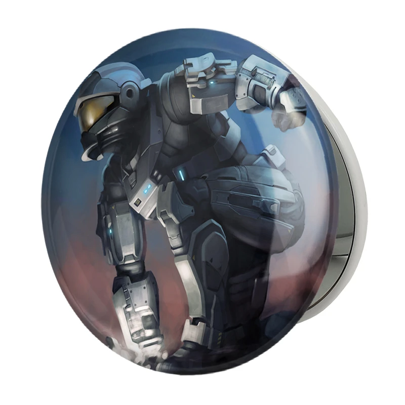 آینه جیبی خندالو طرح بازی هیلو (Halo) مدل تاشو کد 31485