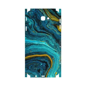 MAHOOT Turquoise marblewith golden streaks-FullSkin Cover Sticker for Samsung Galaxy J7 Prime