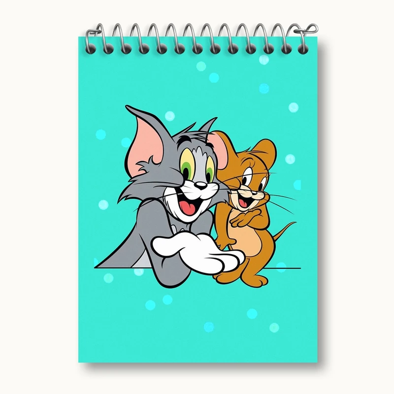 دفتر یادداشت 50 برگ خندالو مدل تام و جری Tom And Jerry کد 10722