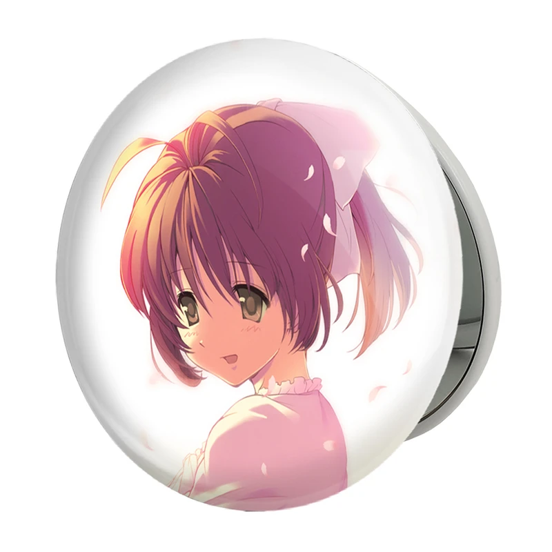 آینه جیبی خندالو طرح ناگیسا انیمه کلند Clenned مدل تاشو کد 22415 