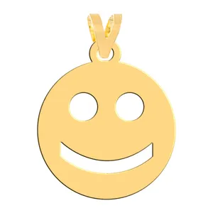 آویز گردنبند طلا 18 عیار زنانه فرشته مدل صورتک WNL-000620