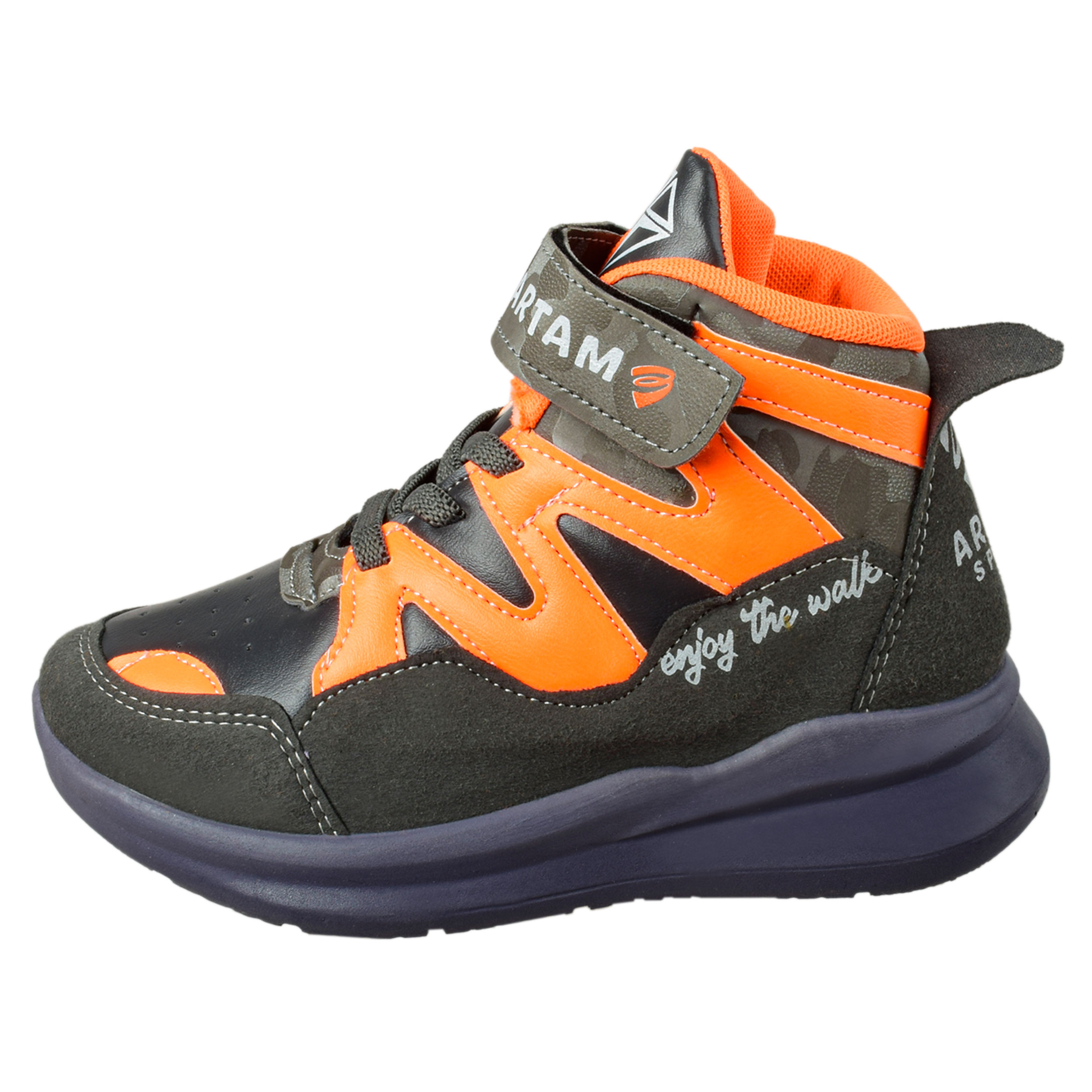 نیم بوت پسرانه مدل بند کشی برچسبی org.3732