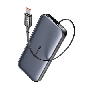 Mcdodo MC-592 45W LED Display Power Bank 10000mAh Built-in USB-C Retractable Cable