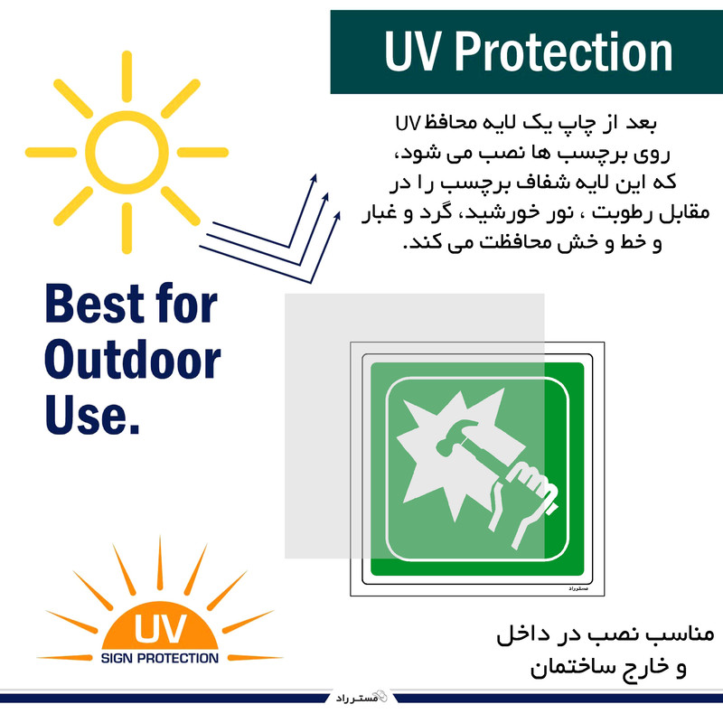 برچسب ایمنی مستر راد طرح در مواقع اضطراری شیشه را بشکنید مدل HSE-OSHA-044 برچسب ایمنی مستر راد طرح در مواقع اضطراری شیشه را بشکنید مدل HSE-OSHA-044