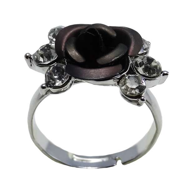 انگشتر دخترانه مدل گل رز کد ANZ 87