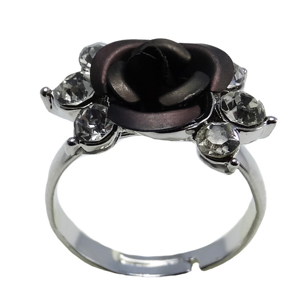 انگشتر دخترانه مدل گل رز کد ANZ 87