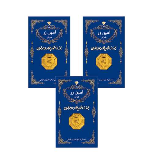 سکه گرمی طلا 18 عیار پارسیان امین زر مدل 005 بسته 3 عددی
