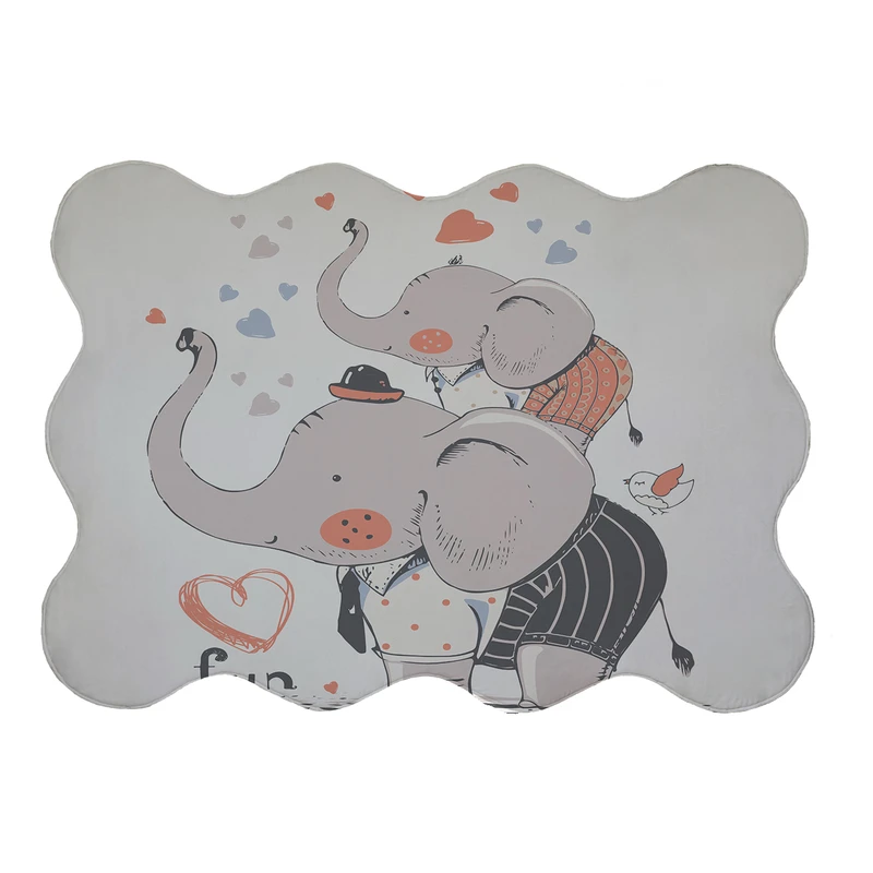 پادری مدل دالبر طرح فیل کد 8648 سایز 80x110 سانتی متر 