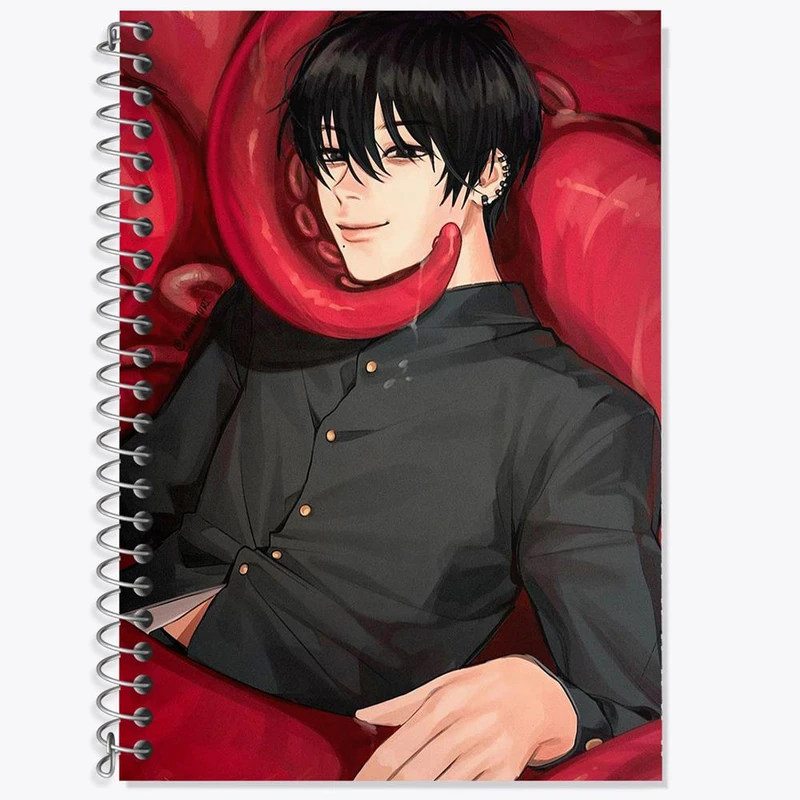 دفتر لغت 50 برگ خندالو مدل هایاکاوا انیمه مرد اره ای Chainsaw Man کد 17848