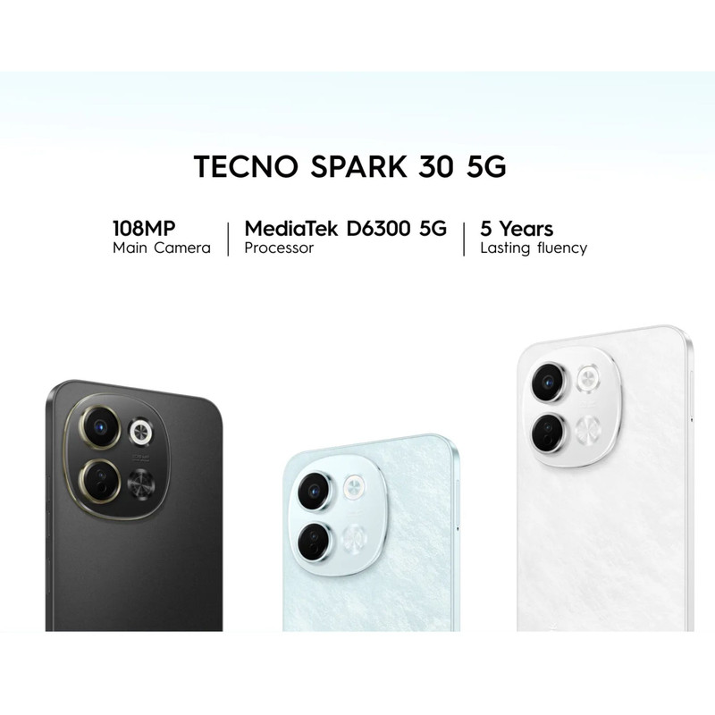 گوشی موبایل تکنو مدل Spark 30 5G دو سیم‌کارت ظرفیت 256 گیگابایت و رم 8 گیگابایت