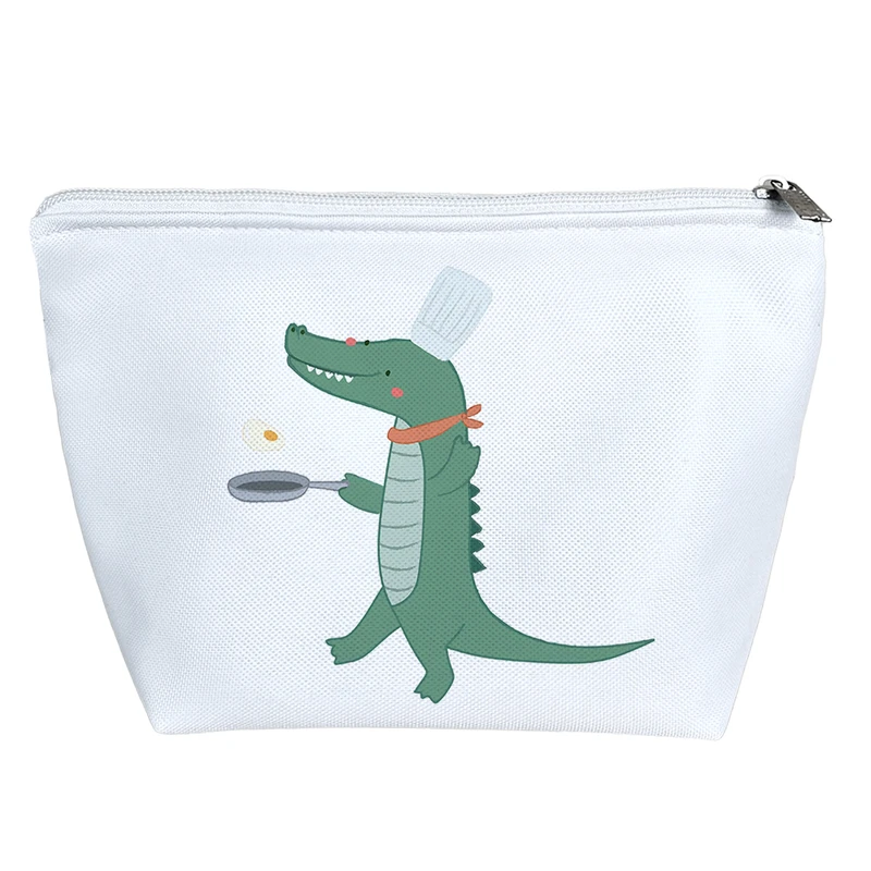 کیف لوازم آرایش دخترانه خندالو مدل دایناسور آشپز کد 3536