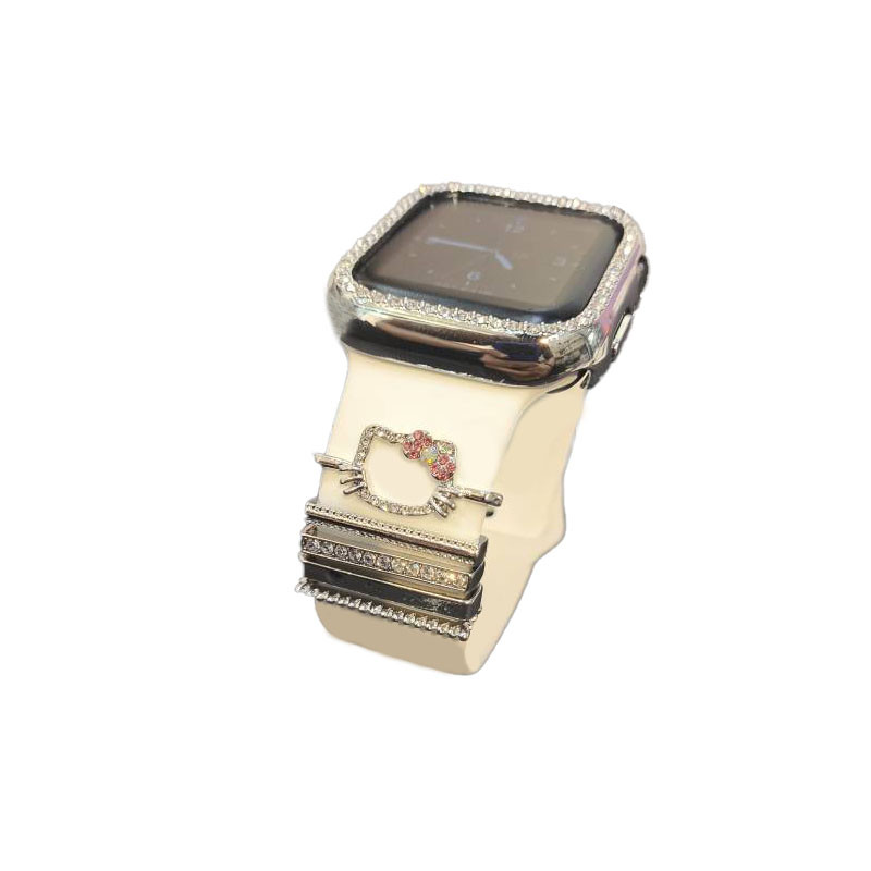 حلقه تزئینی تنکیو مدل Earring مناسب برای اپل واچ سایز 38/40/41/42/44/45/49 mm