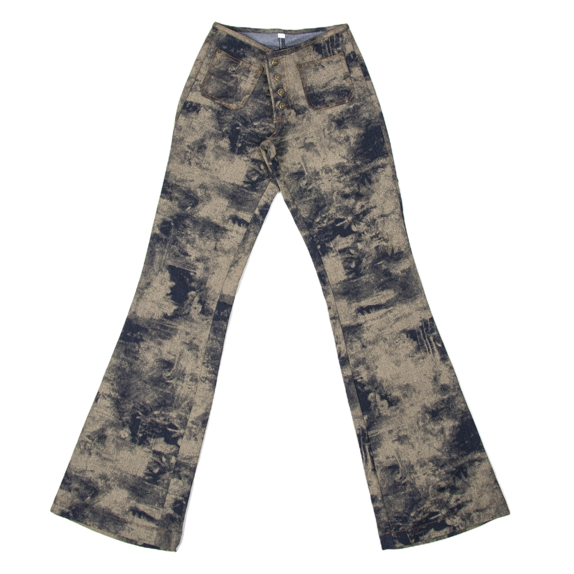 شلوار جین زنانه مدل چاپی طرح مرمر