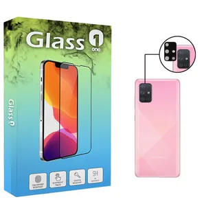 محافظ لنز دوربین گلس وان مدل Flz-01 مناسب برای گوشی موبایل سامسونگ Galaxy A71