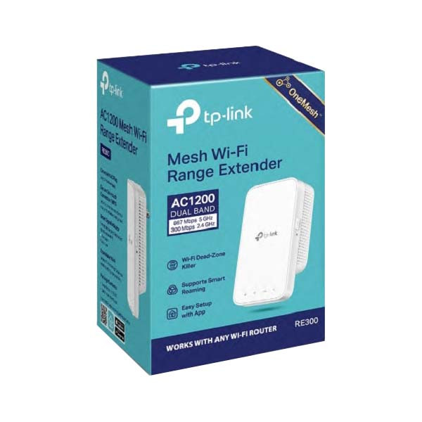 توسعه دهنده محدوده بی‌سیم تی پی-لینک مدل TPLINK AC1200 Wi-Fi Range Extender RE300