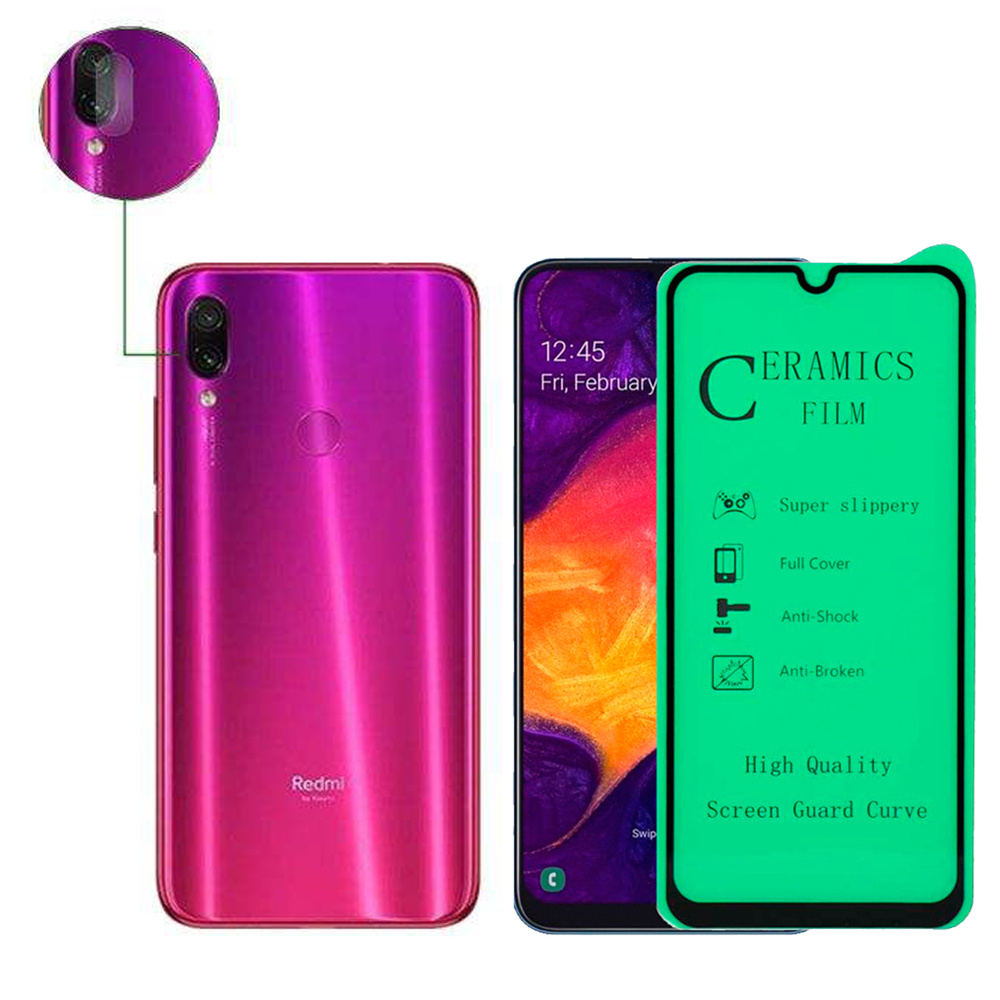 محافظ صفحه نمایش لئو مدل GCGLNZ_RN7_2 مناسب برای گوشی موبایل شیائومی REDMI NOTE 7/REDMI NOTE 7 PRO به همراه محافظ لنز دوربین