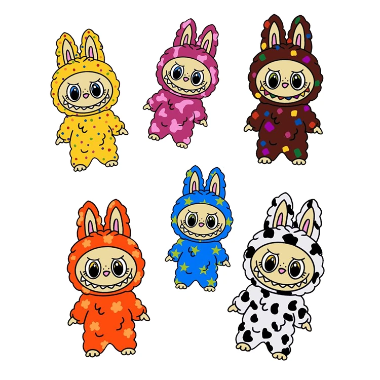 استیکر پارچه و لباس پاد آفرین مدل عروسک لبوبو کد S2332