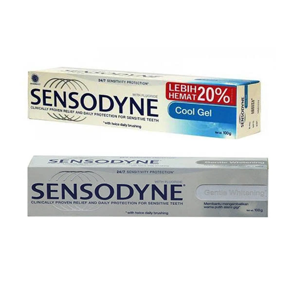 خمیر دندان سنسوداین مدل COOLGEL حجم 100 میلی لیتر به همراه خمیر دندان سنسوداین مدل Gentle حجم 100 میلی لیتر