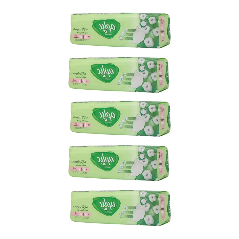 نوار بهداشتی مولپد مدل EXTRA-5 مجموعه 5 عددی
