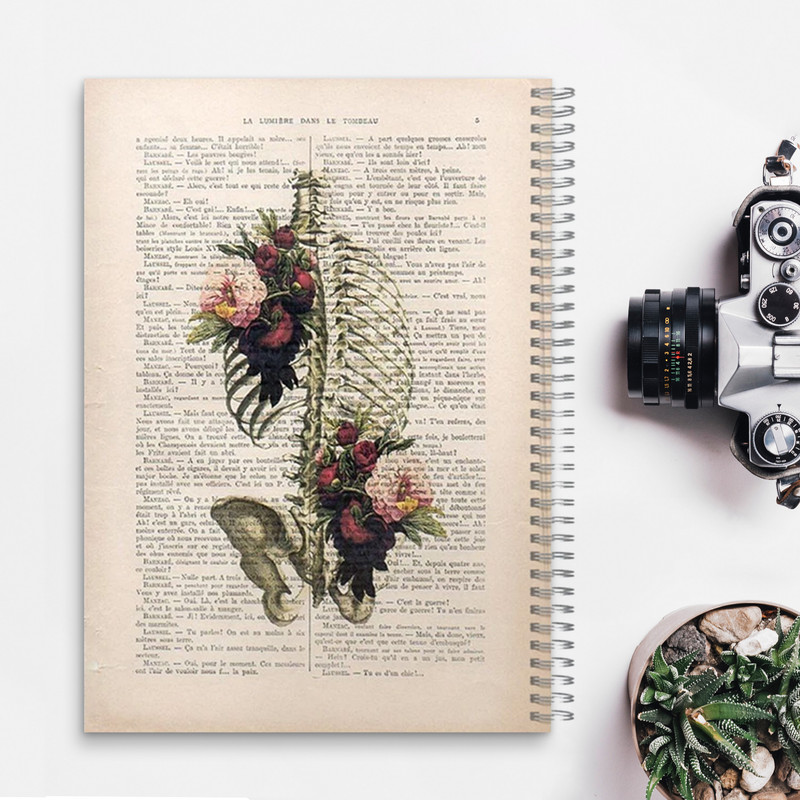 دفتر مشق 100 برگ مدل قفسه سینه طرح پزشکی