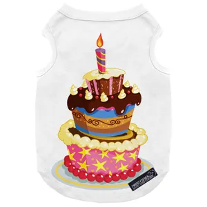 لباس سگ و گربه 27 طرح Cake Birthday کد MH843 سایز XL