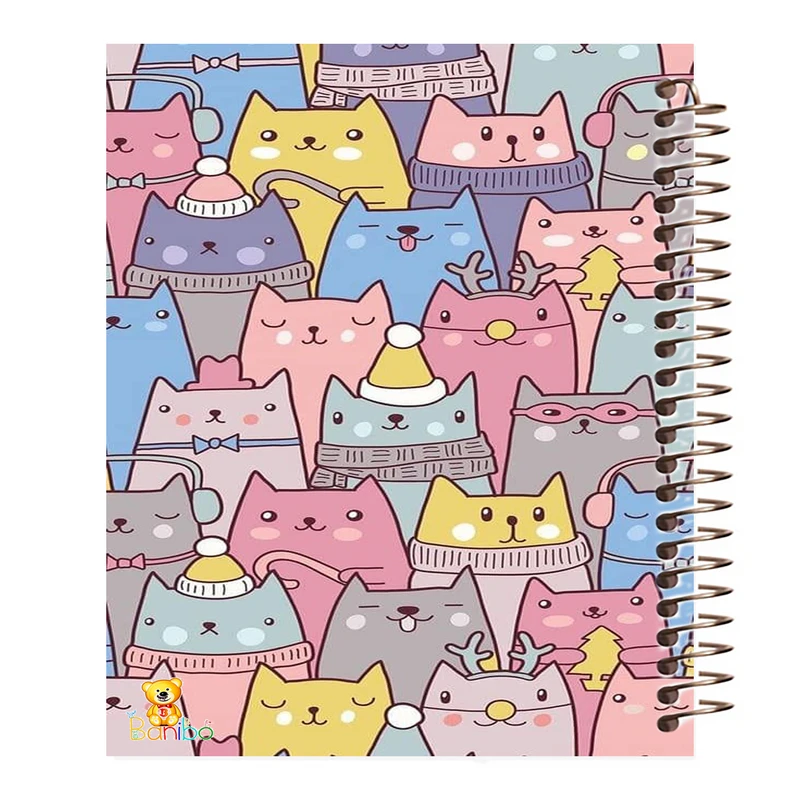 دفتر نقاشی 50 برگ بانیبو مدل  گربه کد 919