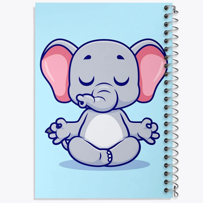 دفتر مشق 50 برگ خندالو مدل فیل کوچولو کد 29482