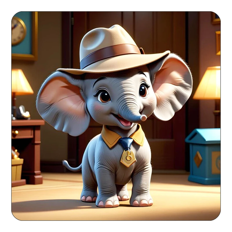 مگنت کاکتی طرح حیوانات کارتونی مدل mp27355