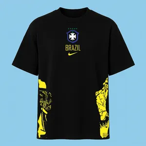 تی‌شرت آستین کوتاه مردانه مدل کیت برزیل کد V6