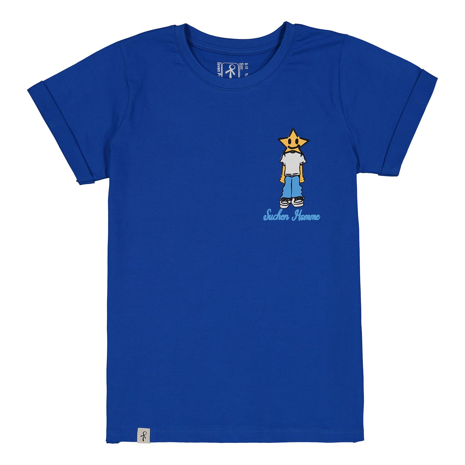 تی شرت آستین کوتاه پسرانه سون پون مدل 1105 رنگ آبی -  - 1