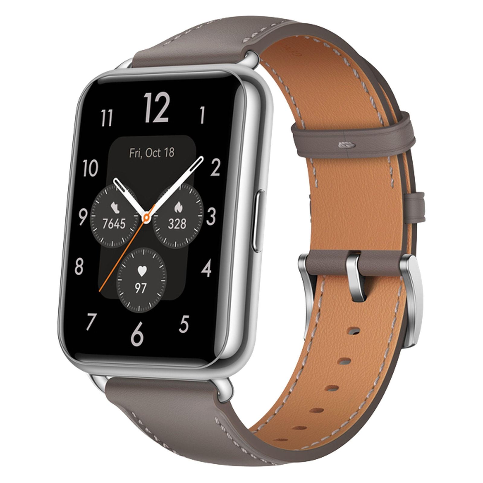 ساعت هوشمند هوآوی مدل WATCH FIT 2 Classic Edition بند چرمی -  - 1