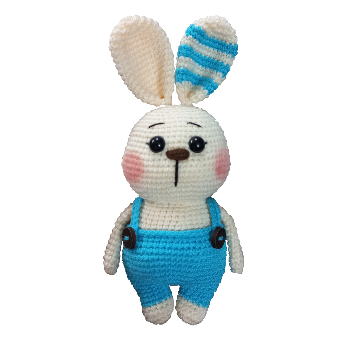 نقد و بررسی عروسک بافتنی طرح خرگوش مدل استریپ کد 22 توسط خریداران