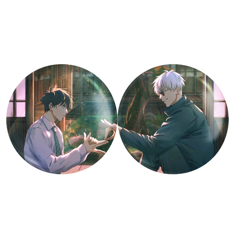 مگنت خندالو مدل گوجو ساتورور و فوشیگورو مگومی انیمه جوجوتسو کایزن Jujutsu Kaisen کد A229 مجموعه 2 عددی