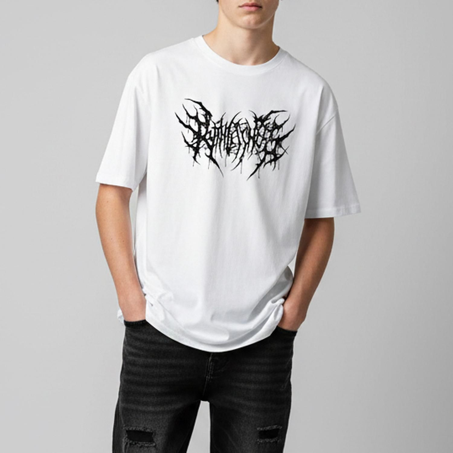 تی شرت آستین کوتاه پسرانه مدل لانگ گنگ لش دارک z269 -  - 1